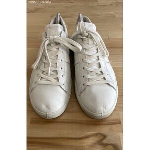 ECCO White Women's Leather Soft 7 Fluid Form Sneakers - Size 8/8.5